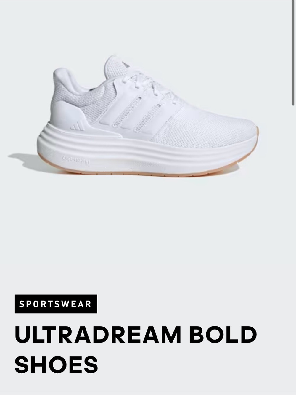 adidas Women’s White Ultradream Bold Athletic Shoes